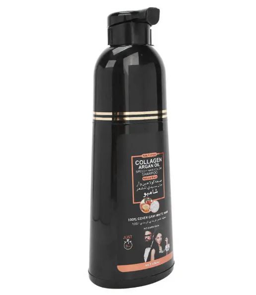 Shampoo Tinte para Canas Color Negro: Recupera el color natural de tu cabello en minutos, sin químicos agresivos ni complicacione