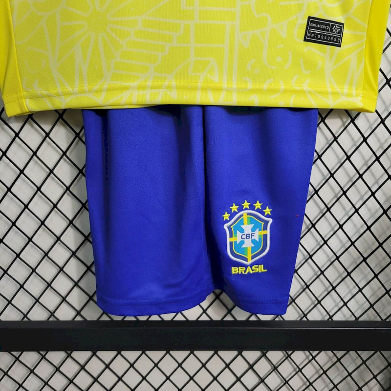 Kit Infantil Brasil Titular 24/25 - Versão Torcedor