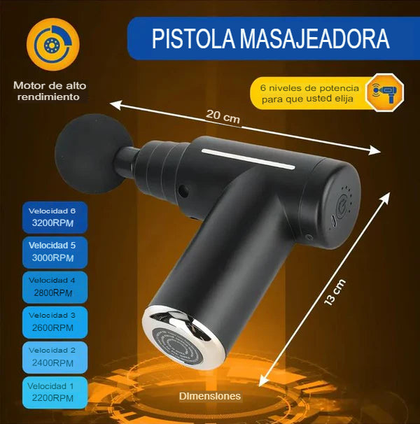 Pistola de Masaje Profesional® - Recuperación Muscular Avanzada