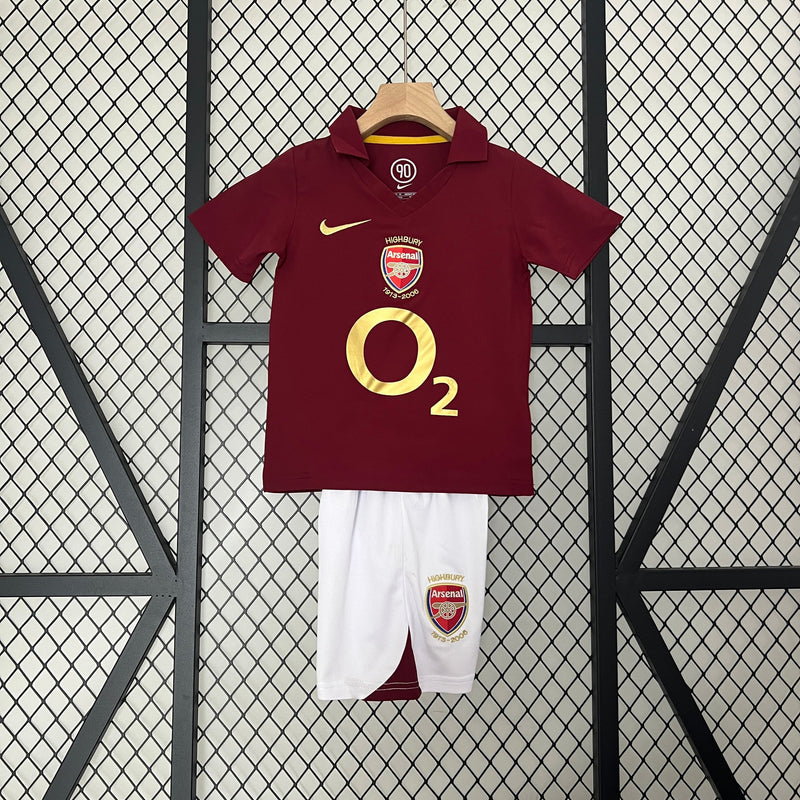 Kit Infantil Arsenal Titular 05/06 - Retrõ