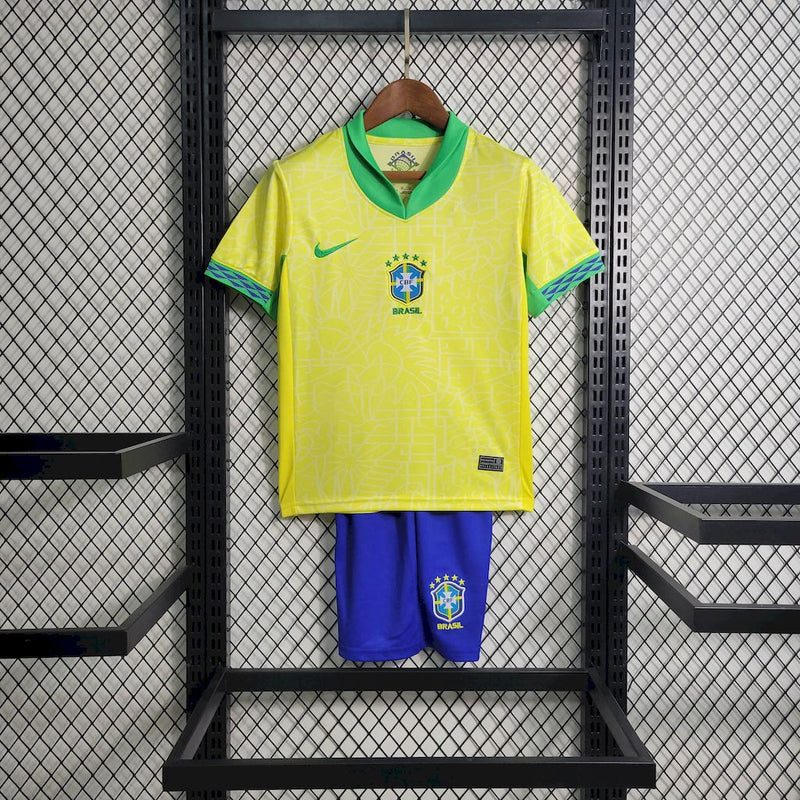 Kit Infantil Brasil Titular 24/25 - Versão Torcedor