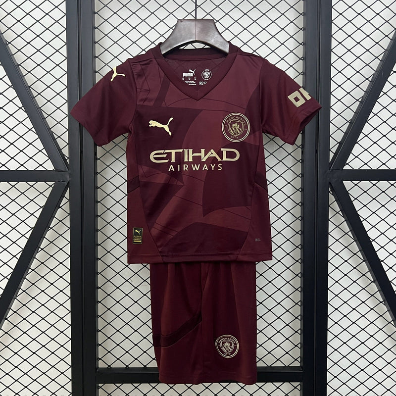 Kit Infantil Manchester City Reserva 3 24/25