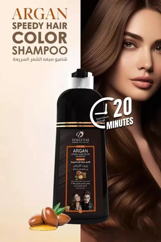 Shampoo Tinte para Canas Color Negro: Recupera el color natural de tu cabello en minutos, sin químicos agresivos ni complicacione